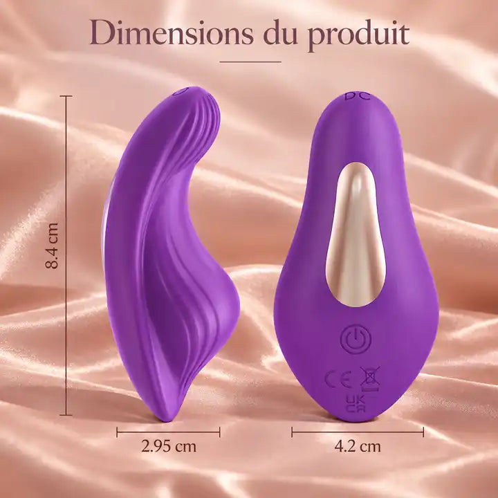 Dimensions de La Complice : 8,4 cm de long, 4,2 cm de large, 2,95 cm d'épaisseur