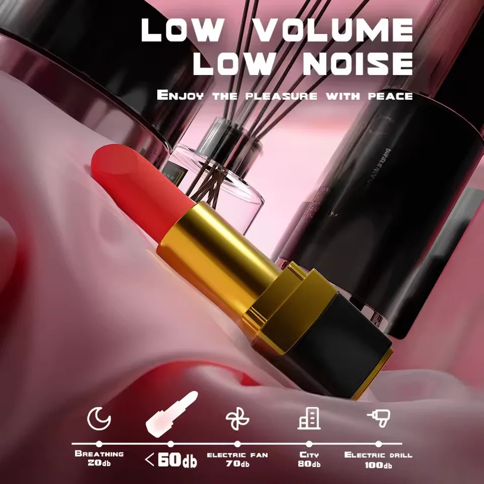 Le Rouge, mini vibromasseur rouge à lèvres angietime – vue 4