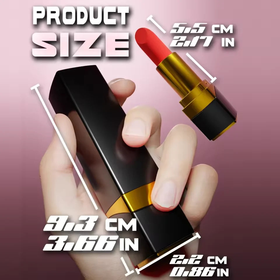 Le Rouge, mini vibromasseur rouge à lèvres angietime – vue 5