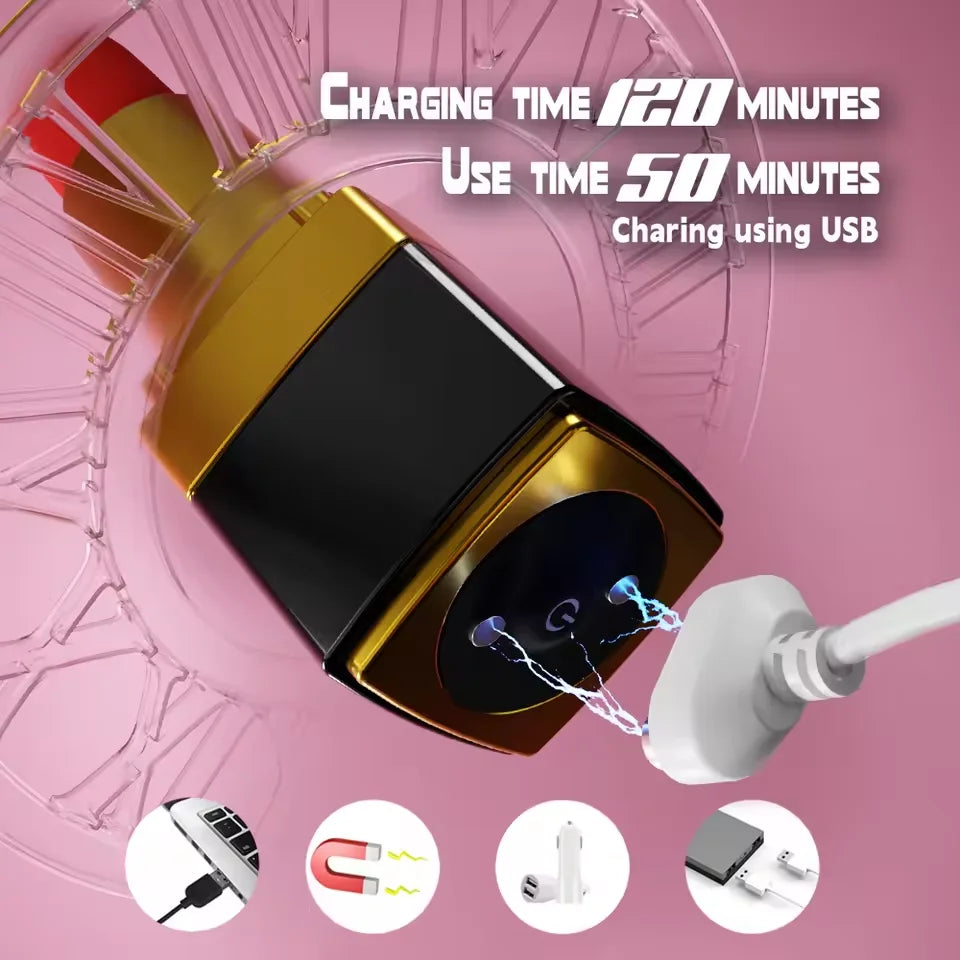 Le Rouge, mini vibromasseur rouge à lèvres angietime – vue 6